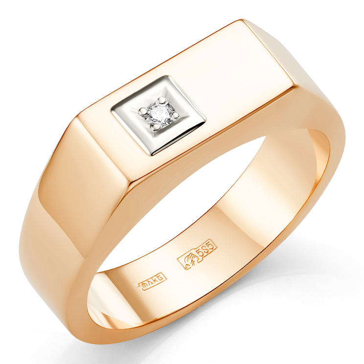 Кольцо, золото, бриллиант, 31-0319